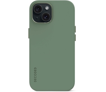 Decoded AntiMicrobial Silicone Backcover iPhone 15 Plus Sage Leaf