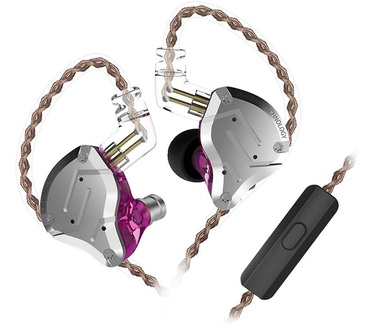 KZ Acoustics KZ ZS10 Pro Met Microfoon (Paars)