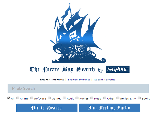 Pirate Bay door IsoHunt