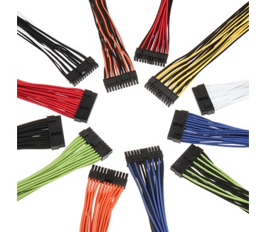 BitFenix Alchemy 2.0 PSU Cable Kit - BQT-Series DPP (Wit/Zwart) Wit, Zwart