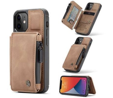 Caseme Apple iPhone 12 Mini Back Cover Wallet Case - Bruin
