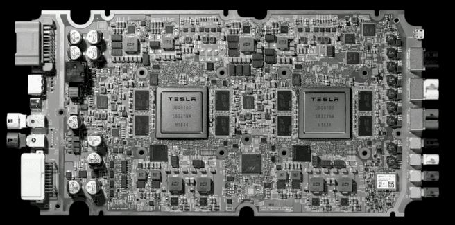 Tesla FSD-computer met HW 3.0-chips