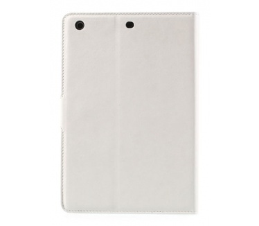 Kees KEES Lederlook Portemonnee Hoes Apple iPad mini 2 - Creme Wit