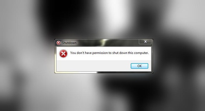 Windows 7 shutdown bug