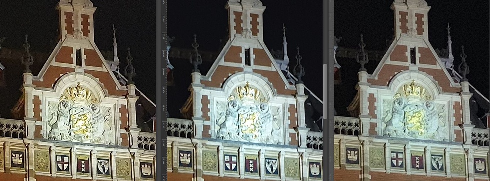 Vergelijking uitsnede S10 nacht