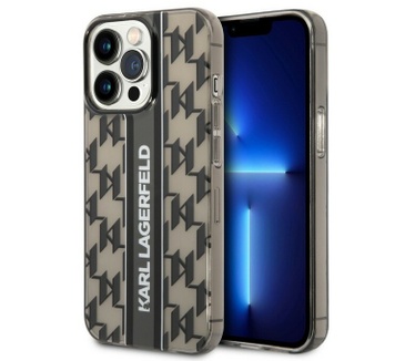 Karl Lagerfeld Monogram Back Case - iPhone 14 Pro (6.1") - Zwart Zwart
