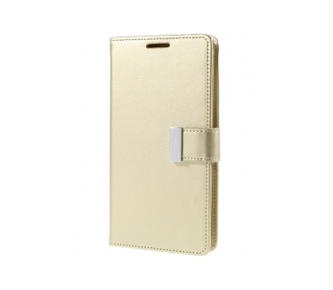 Merkloos Mercury Goospery Wallet Case Samsung Galaxy S6 Edge Plus Goud
