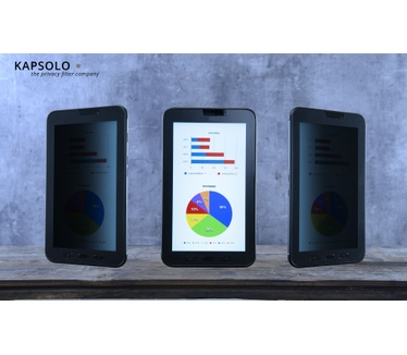 KAPSOLO 2-Way Plug In Privacy Screen / Privacy Filter for iPad Pro 12,9 Model 2018 / 2020 landscape