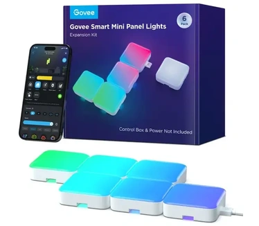 Govee Smart Mini Panel Lights Expansion Kit - 6-pack verlichting