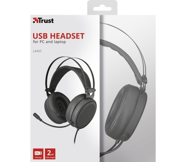 Trust Lano PC USB Headset (Zwart)