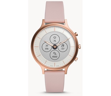Fossil Hybrid HR Goud (Wit)