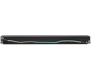 Intellinet Patch Panel, Cat6a, FTP, 24-Port, 1U, Shielded, 90° Top-Entry Punch Down Blocks, Black