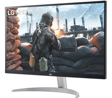 LG 27UP600-W Zilver, Zwart