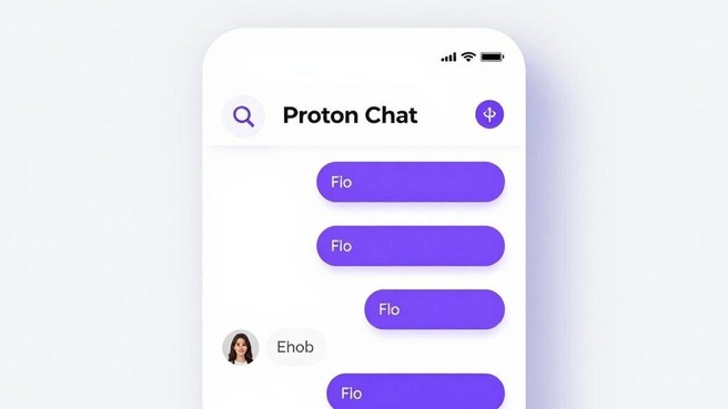Proton Chat. Bron: Proton Lumo, 'mockup van hoe Proton Chat eruit zou zien'
