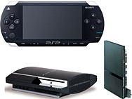 PSP, PS2 en PS3