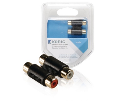 Konig 2 x RCA female/2 RCA female