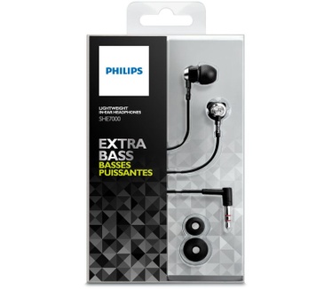 Philips SHE7000/10 (Grijs, Rood, Zwart)