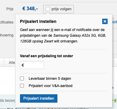 Levertijdalert
