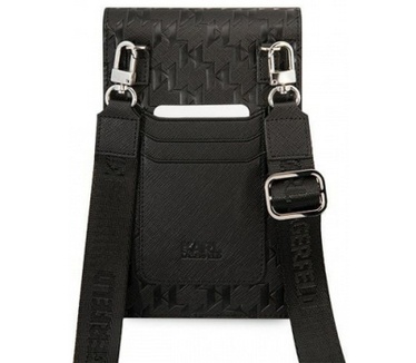Karl Lagerfeld Saffiano Heuptas (Scherm tot 7 Inch) - Zwart Zwart