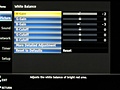 Panasonic Viera VT50 menu