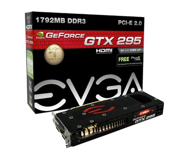 EVGA GTX 295 w/ EVGA Backplate