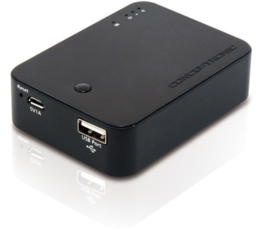 Conceptronic Draadloze kaartlezer met Powerbank