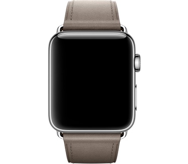 Apple Taupe bandje, klassieke gesp (42 mm)