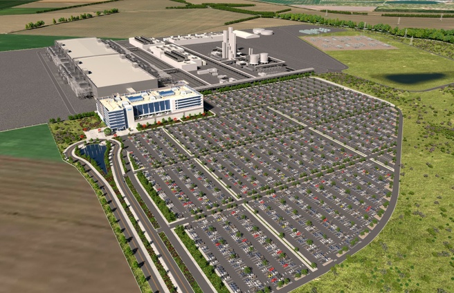 Renders van Intel-fabriek in Maagdenburg