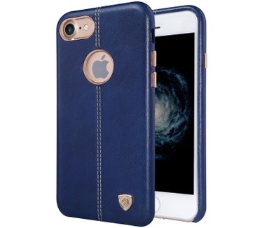 Nillkin Englon Leder BackCover voor Apple iPhone 7 (4.7") - Blauw Blauw