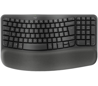 Logitech Wave Keys, Qwerty US, Grafiet