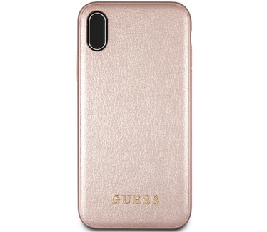 Guess Iridescent HardCase - Apple iPhone XS Max (6.5") - Roségoud  Rosé Goud