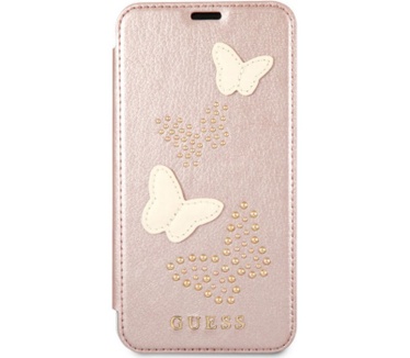 Guess Studs & Sparkle BookCase Apple iPhone 6/7/8 (4.7") Roségoud Rosé Goud