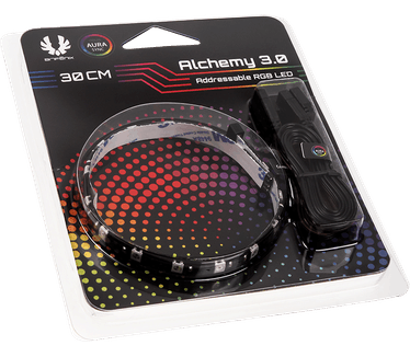 BitFenix Alchemy 3.0. Breedte: 10 mm, Diepte: 300 mm, Dikte: 3 mm. Vermogensverbruik (max): 4,5 W