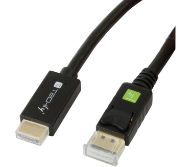 Techly Converter Cable 2m DisplayPort to HDMI 1.2 4K ICOC DSP-H12-020 Zwart