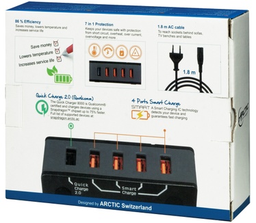 Arctic Quick Charger 8000 (EU) - 5-Port USB Charger