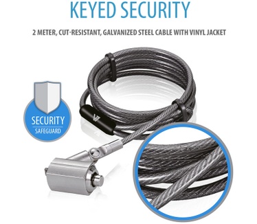 V7 Portable Security Cable with Key Lock