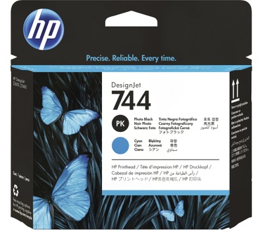 HP 744 fotozwarte/cyaan DesignJet printkop
