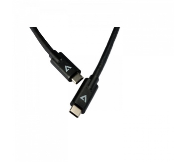 V7 USB-C to USB-C Cable 2m Black Zwart