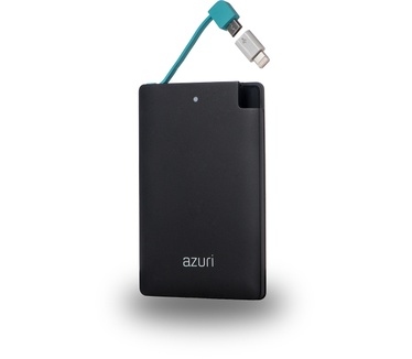 Azuri Slim Power Bank 4000 mAh - zwart