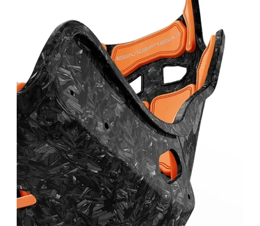 SIMGASM Atlas Gran Turismo - Carbon-look, oranje kussens