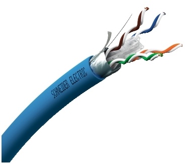 APC 1000m Cat6A F/UTP Blauw