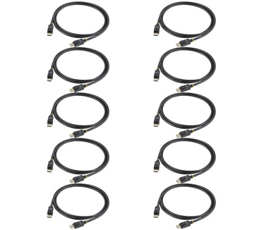 Startech.com 2m VESA Gecertificeerde DisplayPort Kabel, 10 Pack, DisplayPort 1.2 Kabel met Vergrendeling, 4K 60Hz UHD, DP naar DP Kabel voor Monitor, Vergrendelbare DP Connectors