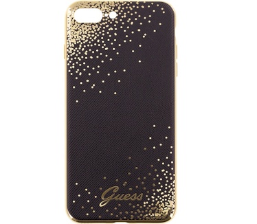 Guess Dots Soft TPU Case - Apple iPhone 7 Plus (5.5") - Zwart Zwart