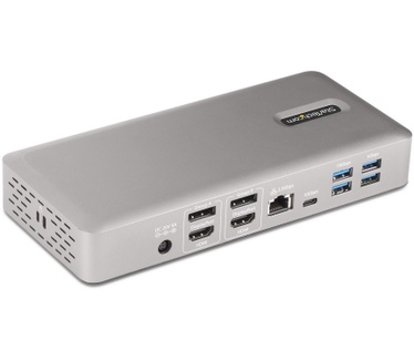 Startech.com Thunderbolt 4 Multi-Monitor Docking Station, Quad/Triple/Dual Display Dock, 2x HDMI/2x DisplayPort, 7x USB Hub, 2.5Gb Ethernet, 98W Power Delivery