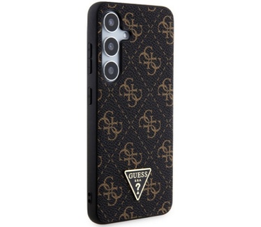 Guess 4G Triangle Logo Back Case - Samsung Galaxy S24 Plus Zwart Zwart