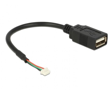 Delock Cable 84834 Intel NUC header 1.25 mm 4 pin > USB 2.0 Type-A female