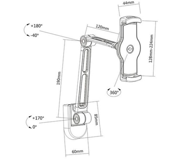Techly ICA-TBL 2802 (4.7" (iPhone 8), 4.8" (S3), 5", 5.1" (S5), 5.3", 5)