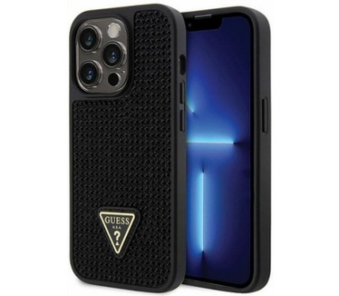 Guess Rhinestones Back Case - iPhone 14 Pro Max (6.7") - Zwart Zwart
