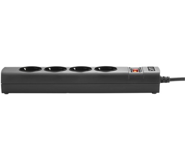 APC PDU, 10A, 230V, (4x) Stopcontact, locking C14 stekker. Kleur van het product: Zwart, Kleur kabel: Zwart. Stroom (max.): 10 A, Maximaal ingangsvermogen: 2500 W. Lengte snoer: 1,5 m