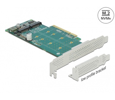 Delock 89045 PCI Express x8 kaart tot 2 x interne NVMe M.2 Key M - Bifurcation -